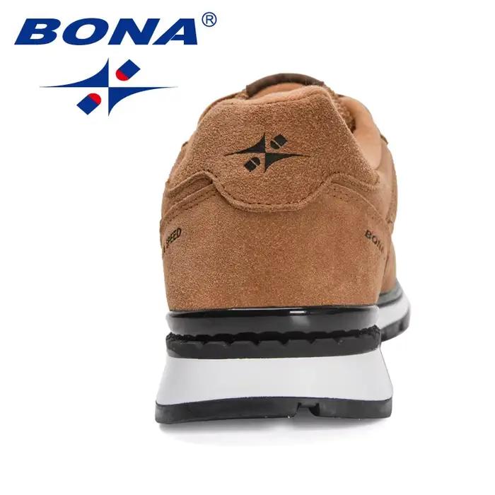 Chaussures de marche en daim pour homme Bona confortables et décontractées pour activités sportives printemps automne