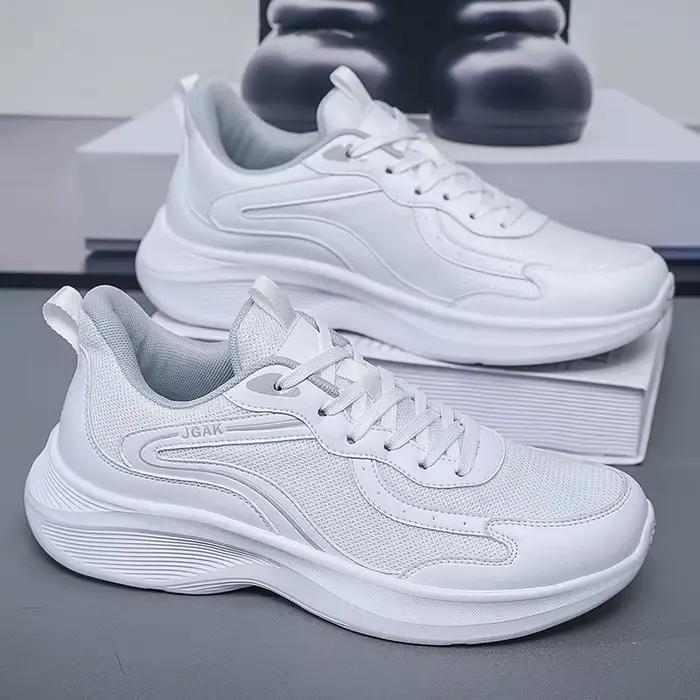 Baskets décontractées blanches pour hommes