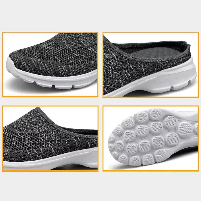 Mocassins décontractés WIENJEE en maille aérée pour homme et femme, chaussures de marche respirantes et légères pour l'été, grandes tailles disponibles