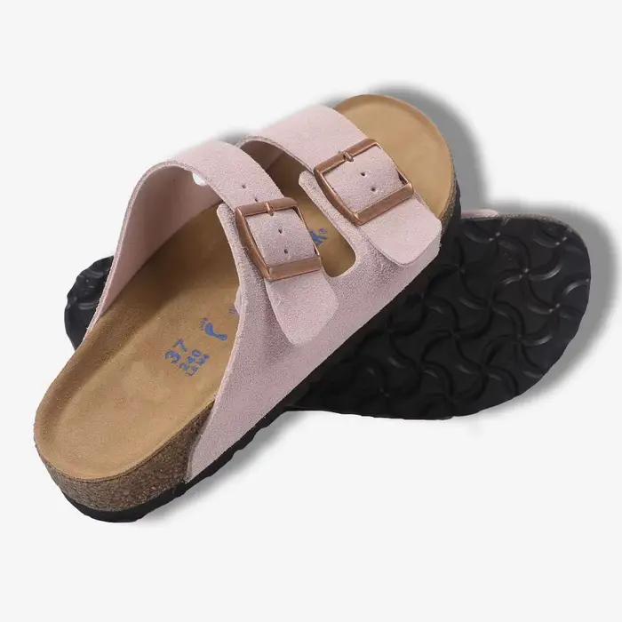 Sandales Boston modernes à boucle tendance pour femmes et hommes – Chaussures d'été polyvalentes à semelle souple