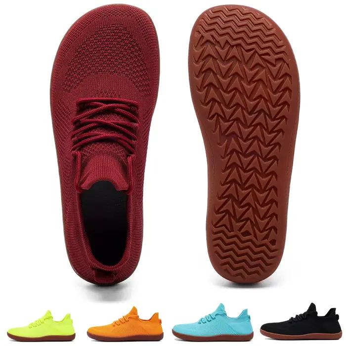 Chaussures pieds nus à bout large pour hommes et femmes