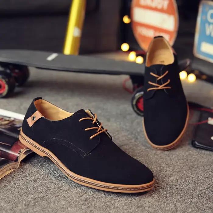 Chaussures en daim et cuir pour hommes
