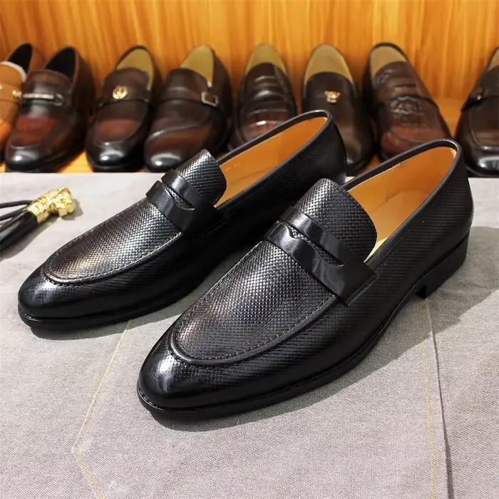 Mocassins confortables en cuir véritable