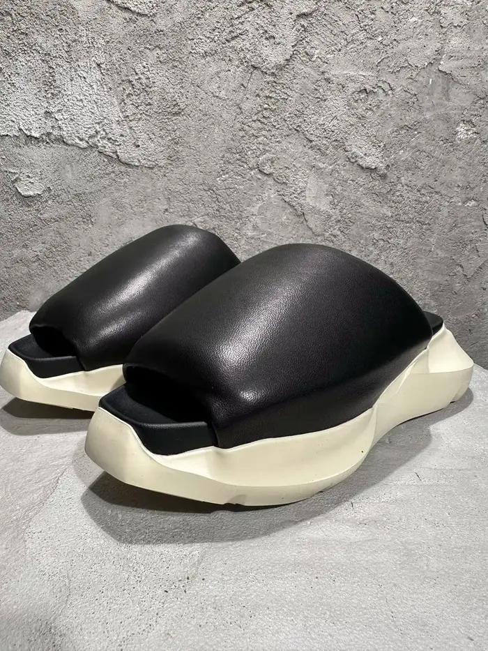 Sandales à plateforme Rick's 2023ss en cuir de veau pleine fleur de qualité supérieure