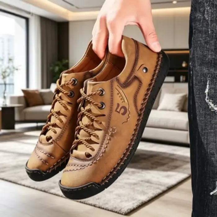 Nouvelles chaussures décontractées en cuir pour hommes