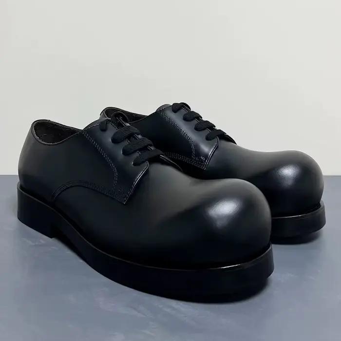 Oxfords à plateforme en cuir pour hommes