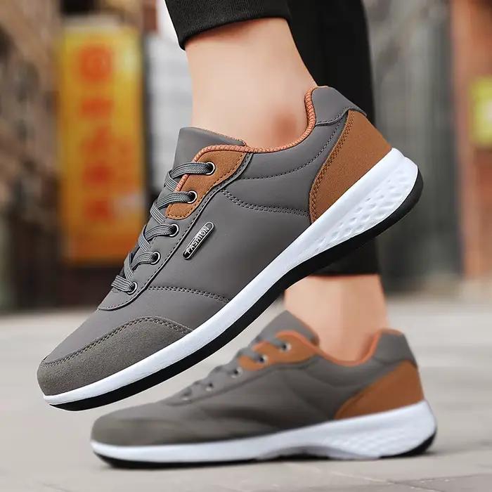 Nouveau Balan hommes chaussures en cuir Sneaker tendance