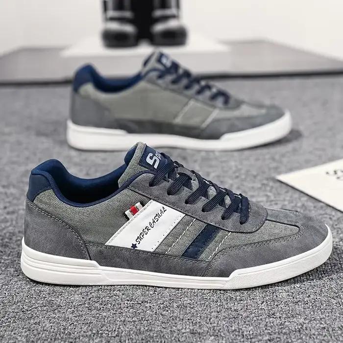 Baskets de luxe en toile légère pour hommes, chaussures respirantes et décontractées, mocassins de marche en plein air, plates, à la mode, pour diverses occasions décontractées