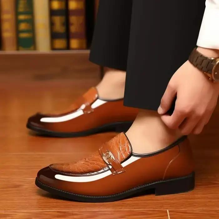 Chaussures habillées à bout pointu pour hommes