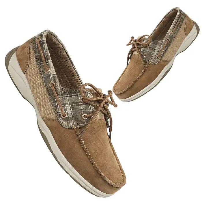 Mocassins bateau WQT en PU de qualité supérieure pour hommes grandes tailles décontractés occassions estivales et formelles