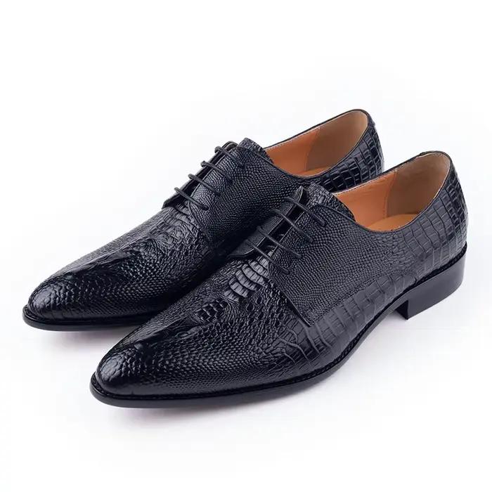 Chaussures en cuir Derby pour hommes