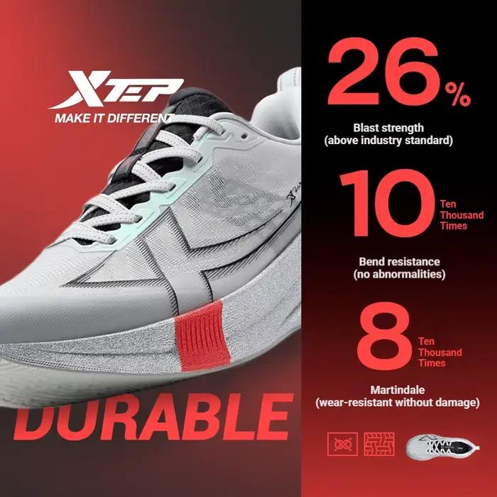 Xtep 2000km 5.0 chaussures de course doux universel baskets coussin Durable Jogging résistant à l'usure