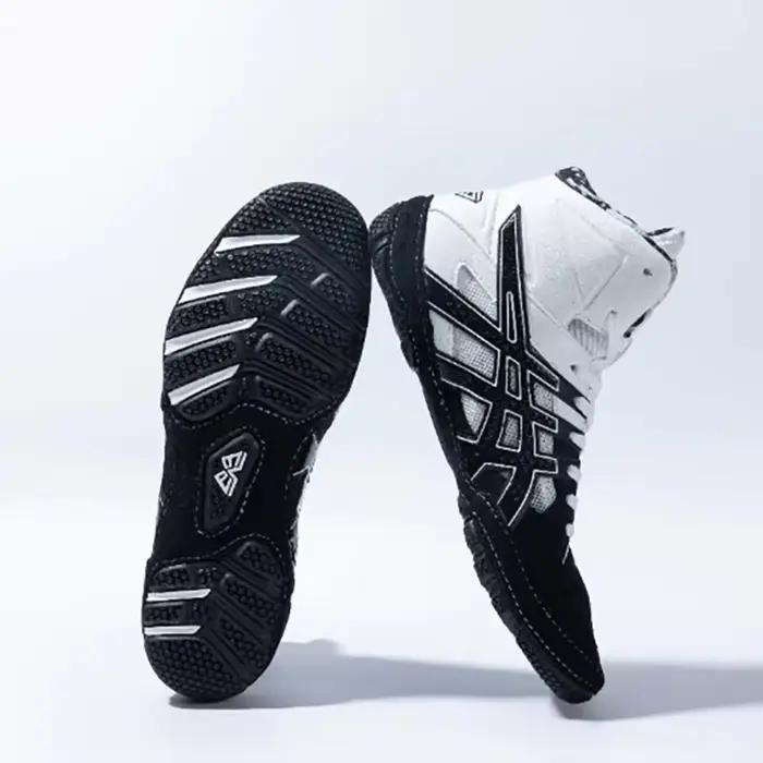 Chaussures Sambo mi-coupées pour homme et femme respirables antidérapantes baskets de boxe de luxe pour sports fitness haltères occasions spéciales