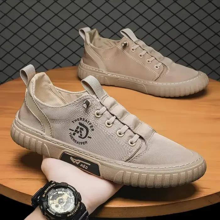 Hommes chaussures décontractées respirant glace soie toile chaussures mocassins baskets en plein air confort sans lacet plat vulcanisé chaussures adultes mocassins