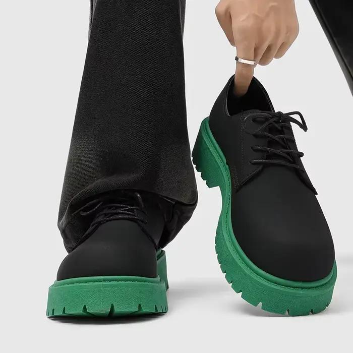 Chaussures Derby à plateforme De styliste pour hommes