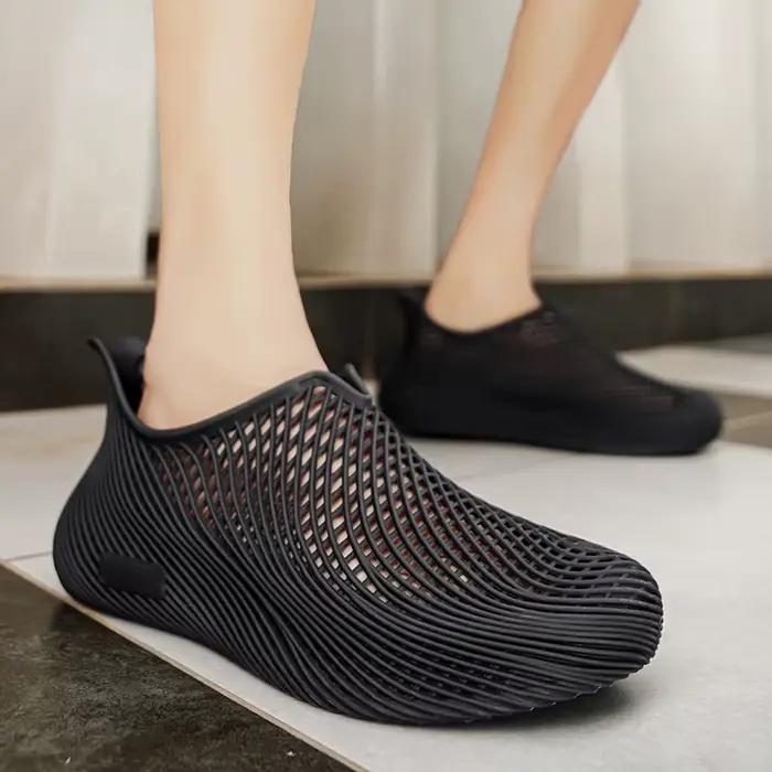 Sandales de sport pour hommes à impression 3D, ultralégères, respirantes, à semelle creuse, pour la randonnée en extérieur, la plage et les occasions décontractées - Vente flash