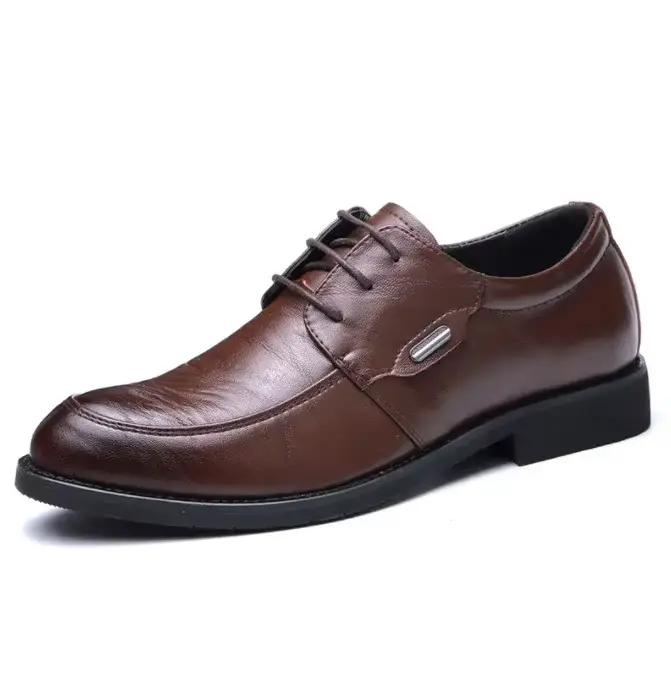 Chaussures habillées pour hommes en cuir véritable