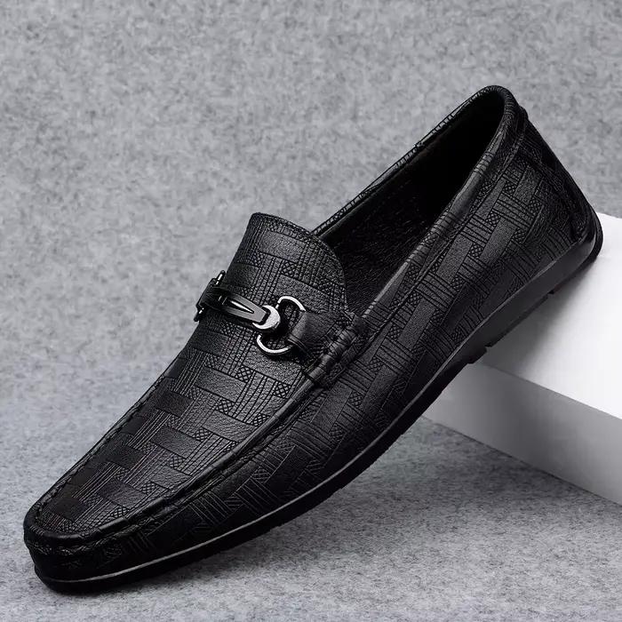 Nouveaux Mocassins Noirs 2026 pour Hommes – Chaussures en Cuir de Haute Qualité