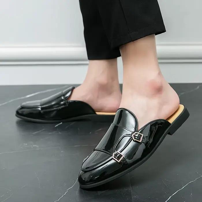 Chaussures en cuir décontractées pour hommes mocassins