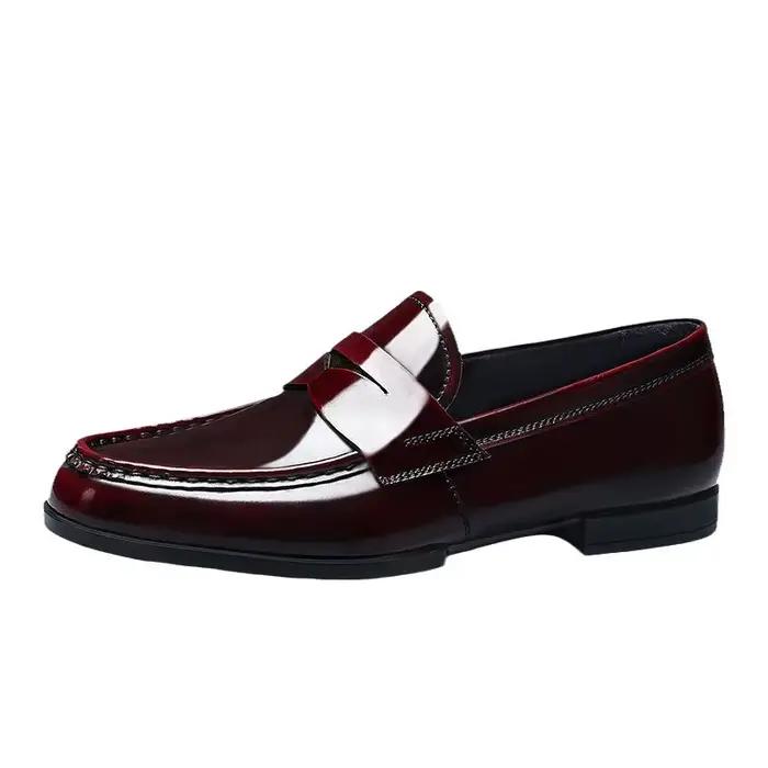 Chaussures de Style britannique pour hommes en cuir véritable