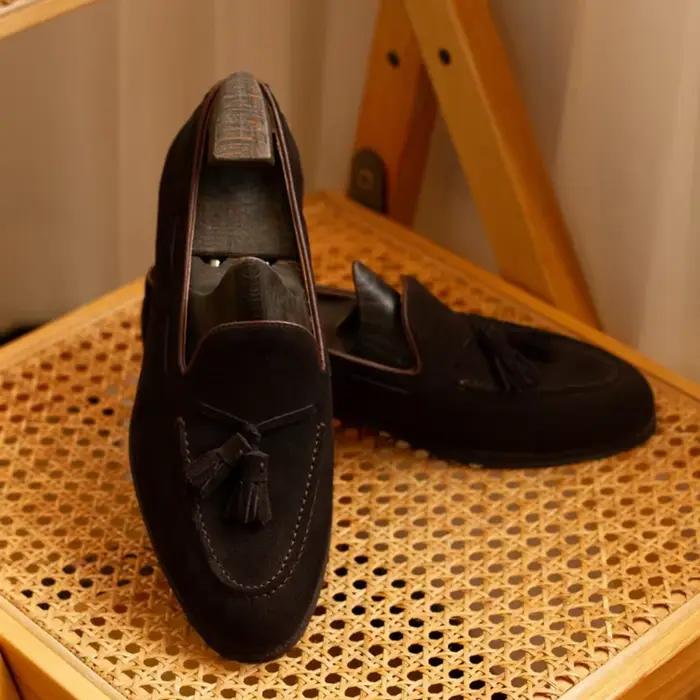 Mocassins en daim de vache pour hommes décontractés She ERA pointures 37-47 printemps automne ocassions multiples polyvalents