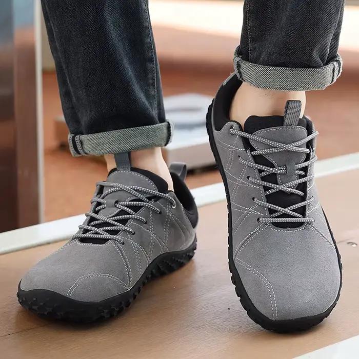 Chaussures de sport en cuir pour hommes ajustement parfait motifs géométriques confort durables activités outdoor occassions spéciales