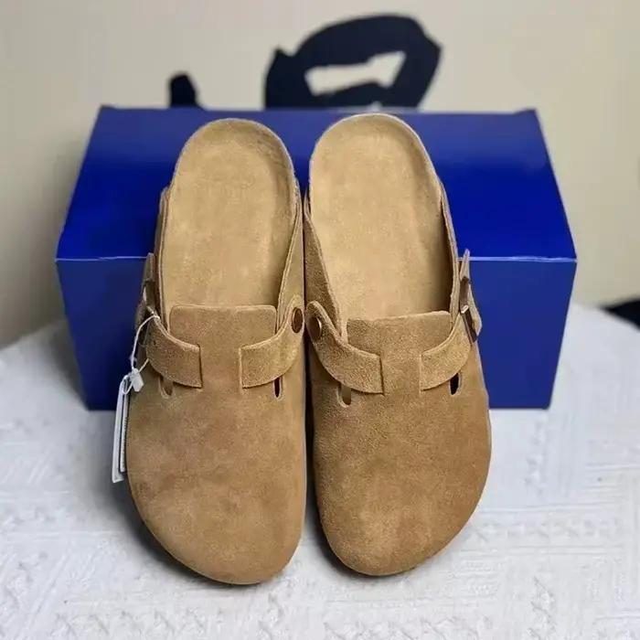 Nouvelles Sandales en Cuir Tendance 2026 pour Hommes et Femmes – Chaussures de Plage Rétro Décontractées Confortables Antidérapantes pour Printemps et Automne