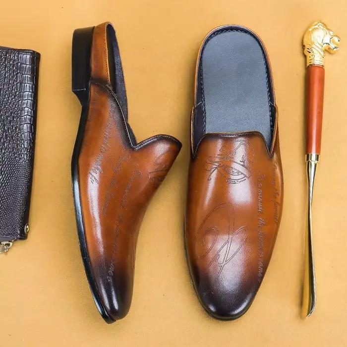 Mocassins en Cuir group pour Homme