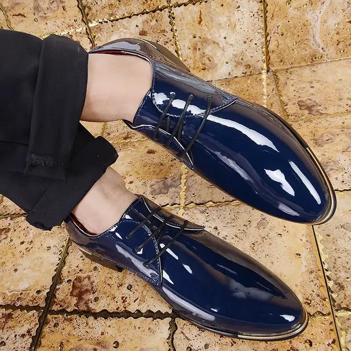 XIHAHA nouvelle mode homme en cuir printemps bout pointu chaussures hommes robe affaires chaussure de fête de mariage