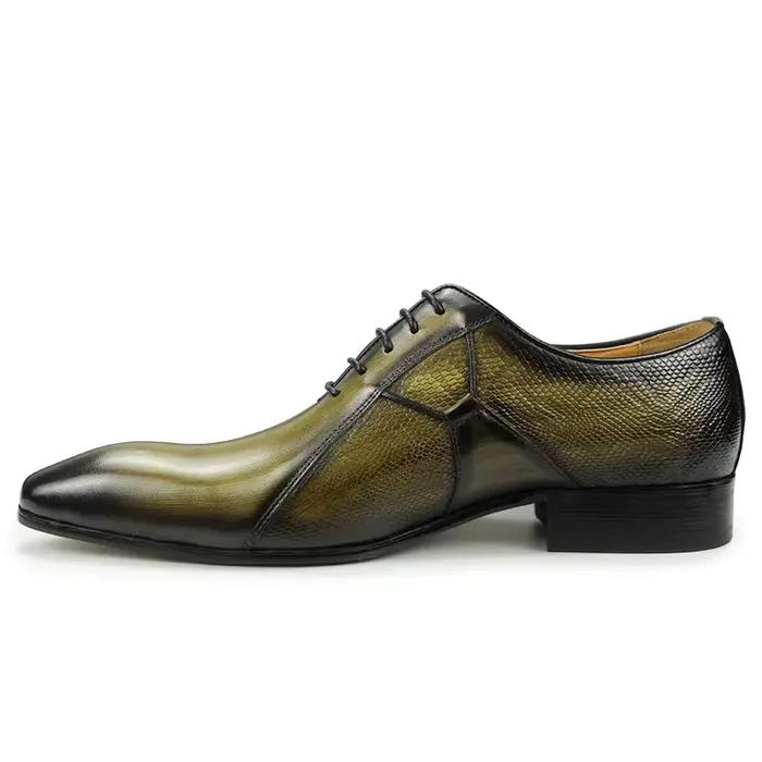 Chaussures en cuir Oxfords pour hommes