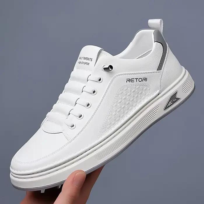 Chaussures de sport décontractées en cuir pour hommes