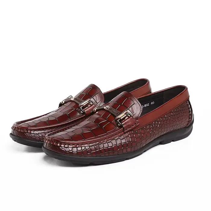 Doudou chaussures hommes en cuir véritable
