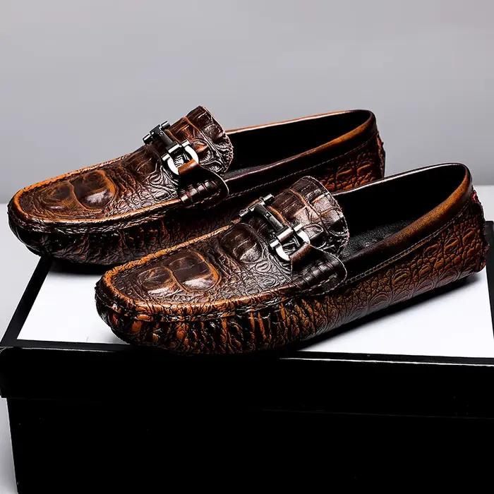 Mocassins en cuir pour hommes