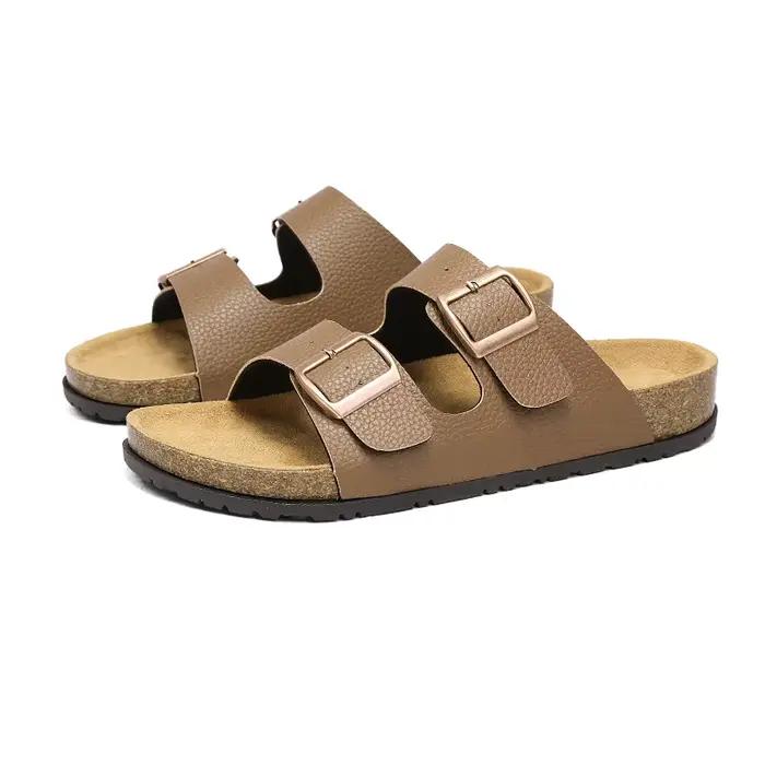 Sandales décontractées pour hommes à double boucle réglable