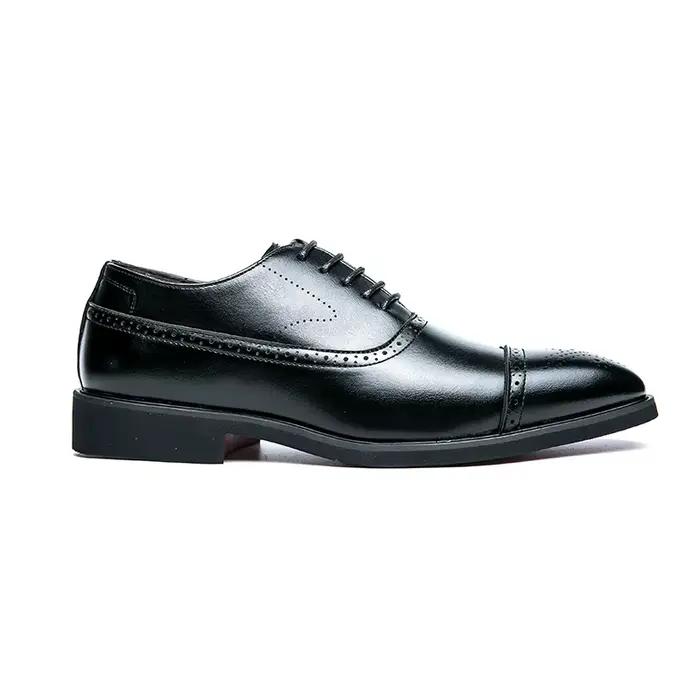 Oxfords hommes chaussures semelle rouge mode affaires décontracté fête Banquet quotidien rétro sculpté à lacets