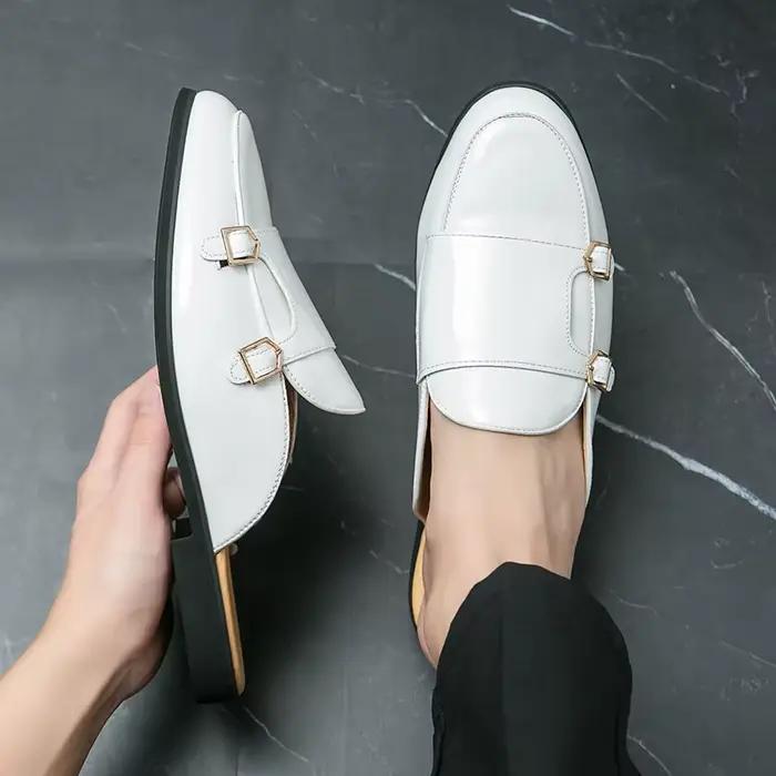 Chaussures en cuir décontractées pour hommes mocassins