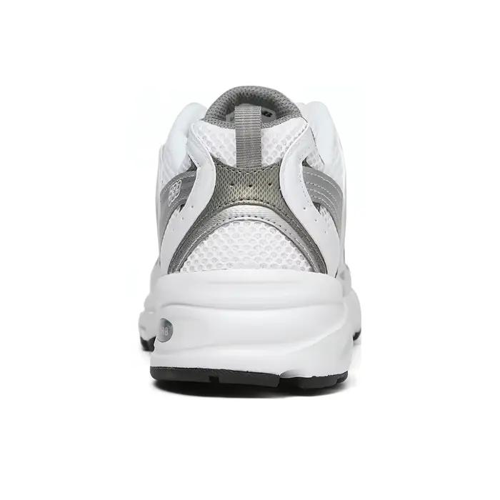New Balance NB 530 Mesh, chaussures de course basses respirantes en cuir synthétique unisexe argent blanc