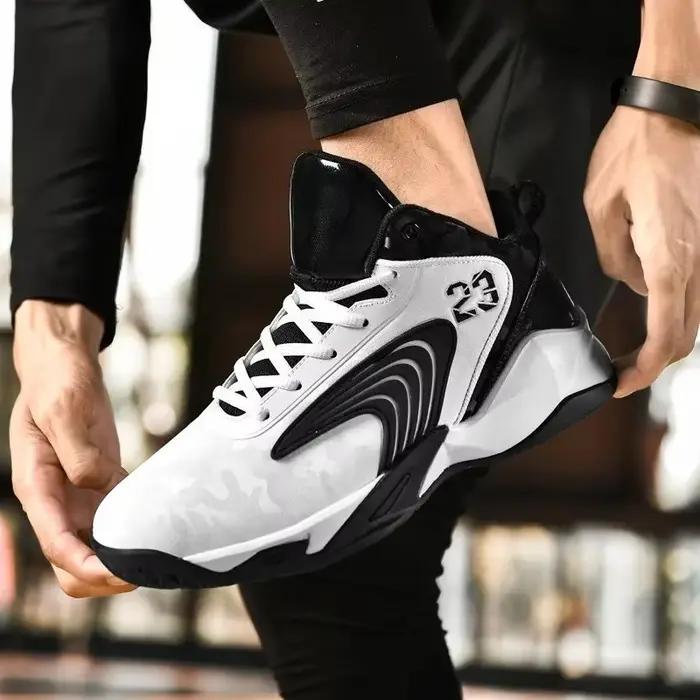 Chaussures de basket-ball homme en cuir verni avec semelle en EVA pour entraînements et compétitions sur terrain durOptionsResolver\OptionsResolver