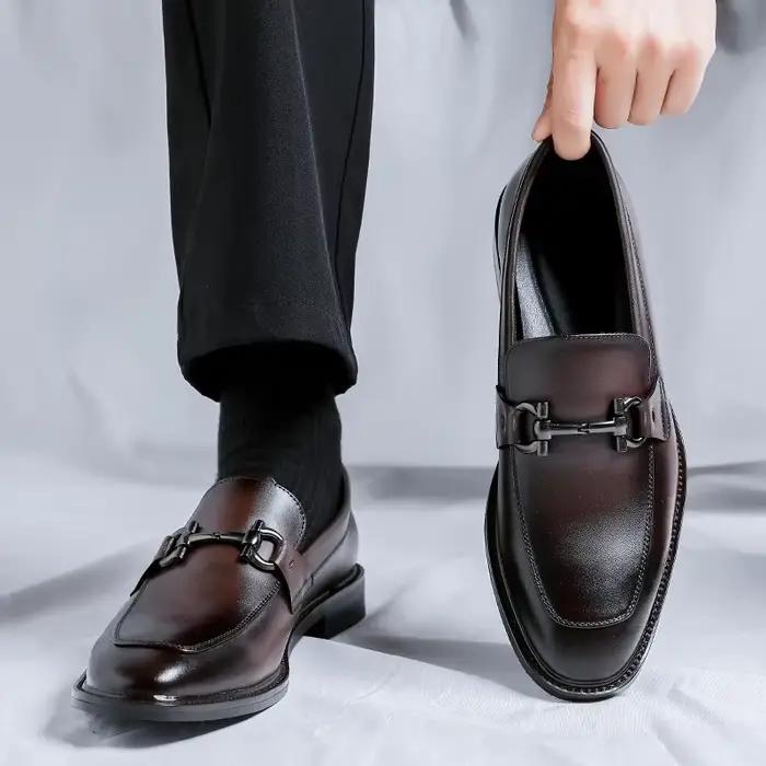 Chaussures plates en cuir véritable coordonnantes pour hommes, chaussures Oxfords formelles, mocassins de travail, conduite, fête, rendez-vous, affaires, designer, haute qualité