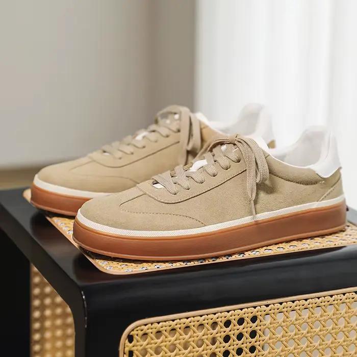 Chaussures décontractées pour hommes en cuir bout rond solides et confortables pour tenues professionnelles et loisirs occasions spéciales