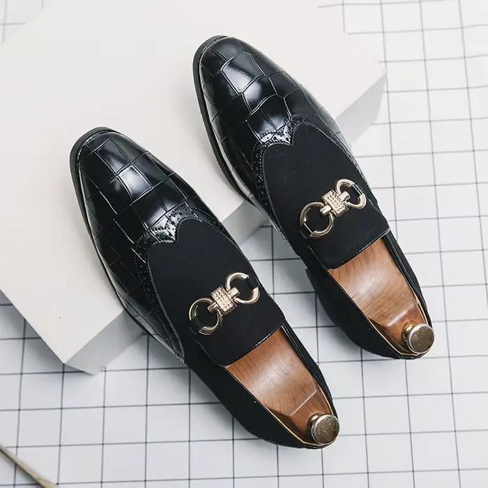 Mocassins en cuir à la mode italienne pour hommes
