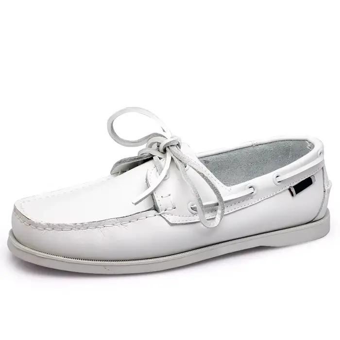 Chaussures bateau homme daim de vache à lacets semelle caoutchouc confortable et durable pour tous les jours occasions spéciales