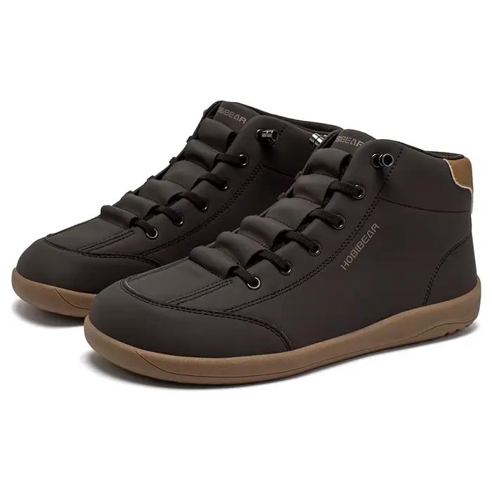 HOBIBEAR chaussures mi-hautes pieds nus hommes femmes bottines à bout large en plein air