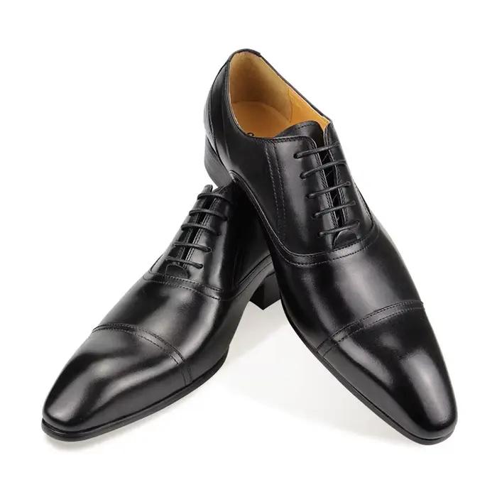 Chaussures en cuir véritable sur mesure pour hommes