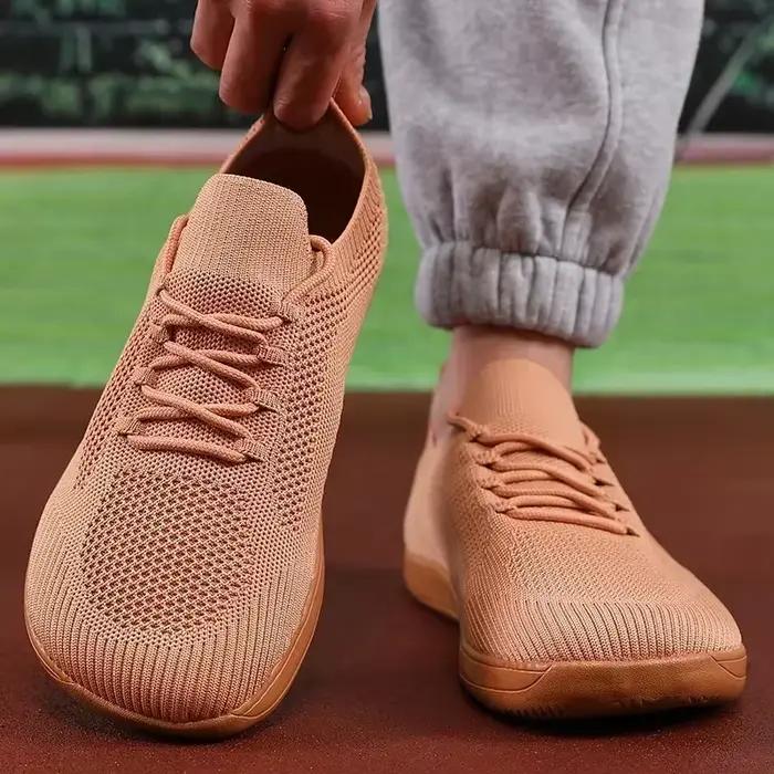 Chaussures pieds nus à bout large pour hommes