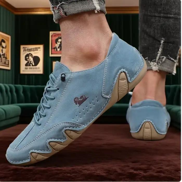 Bottines pour hommes couture à la mode léger confortable chaussures de marche décontractées respirant Tennis
