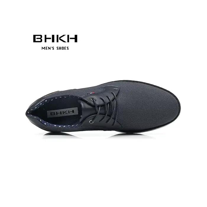 Nouvelles Chaussures Homme Printemps/Été 2026 – Confortables, de Marque de Luxe, Décontractées, à Lacets, Style Business, Chaussures Habillées BHKH pour Homme