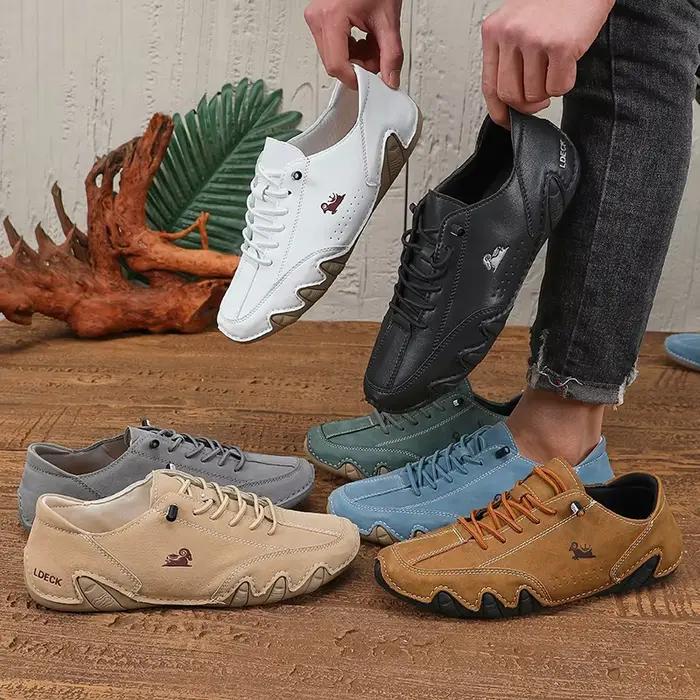 Chaussures de sport de plein air pour hommes design léger respirant mode adaptées chaussures plates décontractées femmes occasions spéciales