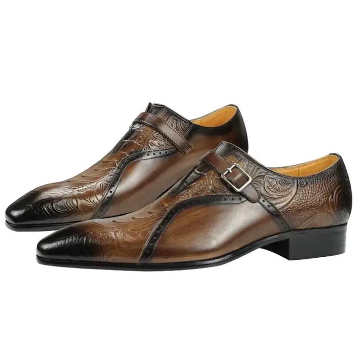 Chaussures Brogue en Cuir de Luxe pour Homme