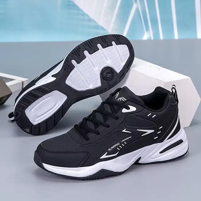 Baskets Chunky pour Hommes à Semelle Épaisse Polyvalentes Nouvelle Tendance 2026 Chaussures de Sport Décontractées Respirantes à Lacets en Maille avec Semelles Souples Améliorées